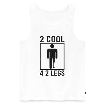 Handicapped Wheelchair Cyborg Leg Arm Amputee - Männer Premium Bio Tank Top - Weiß - Vorne - Michal (187cm)