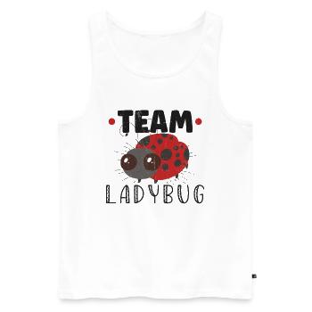 Coccinelle Coccinelle Entomologie Insectes - Débardeur bio Premium Homme - blanc - Devant - Michal (187cm)