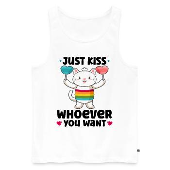 Lgbtq Transgender Gay Lesbian Feminismus Feminist - Männer Premium Bio Tank Top - Weiß - Vorne - AI Model Male 178 light (178cm)