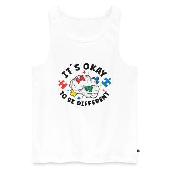 Autism Awareness Autism Disease Autistic Gift - Männer Premium Bio Tank Top - Weiß - Vorne - Michal (187cm)