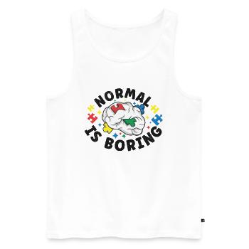 Autism Awareness Autism Disease Autistic Gift - Männer Premium Bio Tank Top - Weiß - Vorne - AI Model Male 178 light (178cm)