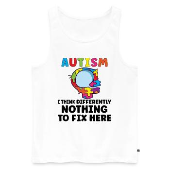 Autism Awareness Autism Disease Autistic Gift - Männer Premium Bio Tank Top - Weiß - Vorne - Michal (187cm)