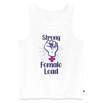 Feminist Feminism Actor Theater Drama Teacher - Men's Premium Organic Tank Top - white - Front - Michal (187cm)