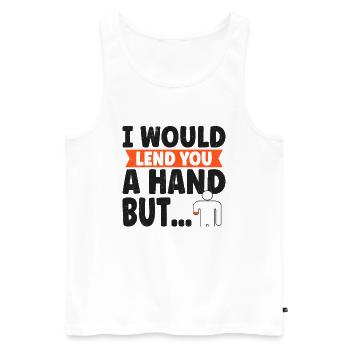 Hand Arm Amputee Assembly Required Amputation - Men's Premium Organic Tank Top - white - Front - AI Model Male 178 light (178cm)