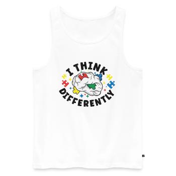 Autism Awareness Autism Disease Autistic Gift - Männer Premium Bio Tank Top - Weiß - Vorne - Michal (187cm)