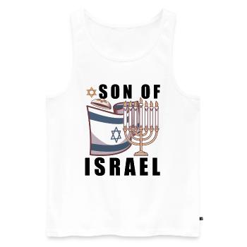 Israelite Jew Israelite Heritage Jewish Israel Jew - Männer Premium Bio Tank Top - Weiß - Vorne - Michal (187cm)