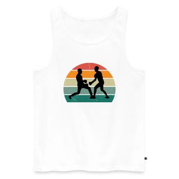 Martial Arts Martial Arts Judo Aikido Karate Boxing - Men's Premium Organic Tank Top - white - Front - Michal (187cm)