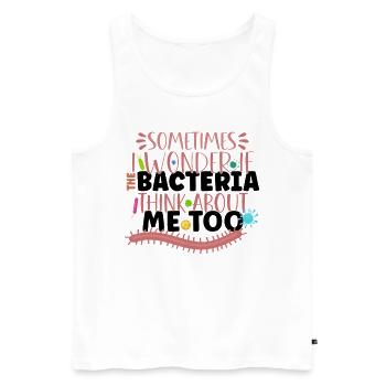 Microbiologiste Laboratoire de microbiologie Staphylocoque Biologie - Débardeur bio Premium Homme - blanc - Devant - Michal (187cm)