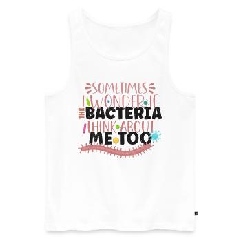 Microbiologist Microbiology Lab Staph Biology - Männer Premium Bio Tank Top - Weiß - Vorne - AI Model Male 178 light (178cm)