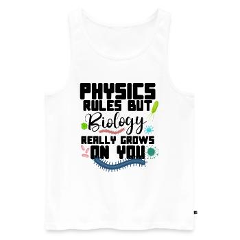 Microbiologist Microbiology Lab Staph Biology - Männer Premium Bio Tank Top - Weiß - Vorne - AI Model Male 178 light (178cm)