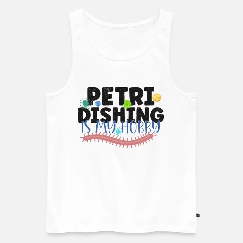 Microbiologist Microbiology Lab Staph Biology - Männer Premium Bio Tank Top - Weiß