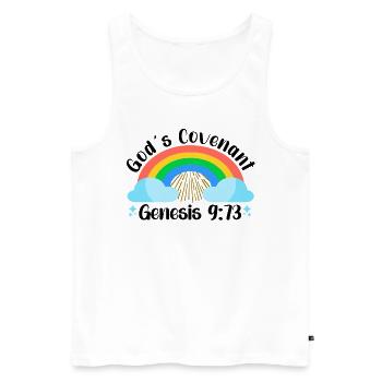 Pansexual Gay Pansexuality Asexual Asexuality - Men's Premium Organic Tank Top - white - Front - AI Model Male 178 light (178cm)