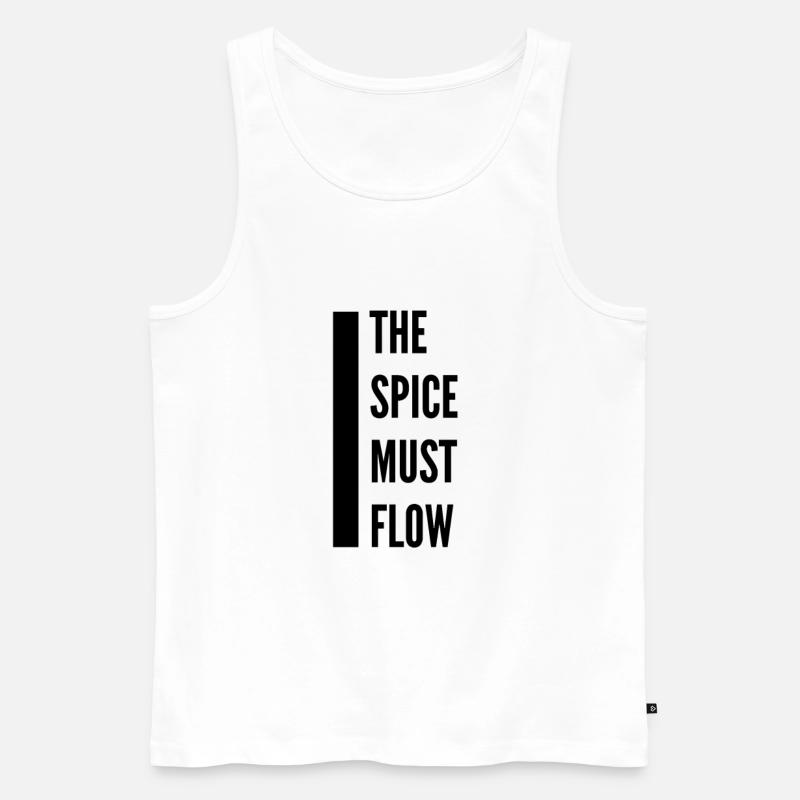 The Spice must flow - Männer Premium Bio Tank Top - Weiß