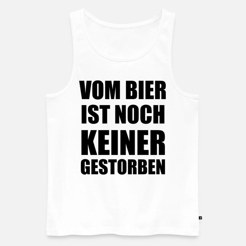 Lustige Sprüche Spruch - Männer Premium Bio Tank Top - Weiß