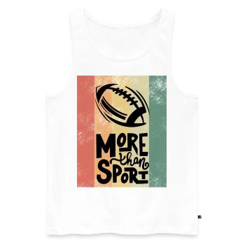 Football américain - Débardeur bio Premium Homme - blanc - Devant - Michal (187cm)
