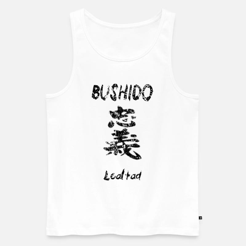 Bushido 1 - Männer Premium Bio Tank Top - Weiß