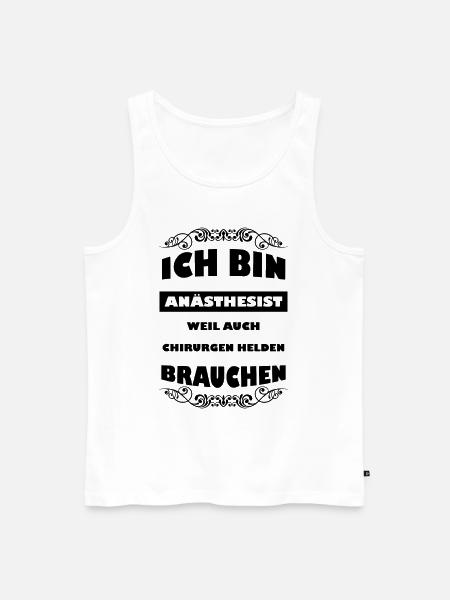 Anästhesist Anästhesie Anästhesiologie Geschenk - Männer Premium Bio Tank Top - Weiß