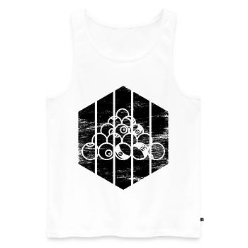 Cool billiards - Men's Premium Organic Tank Top - white - Front - Michal (187cm)