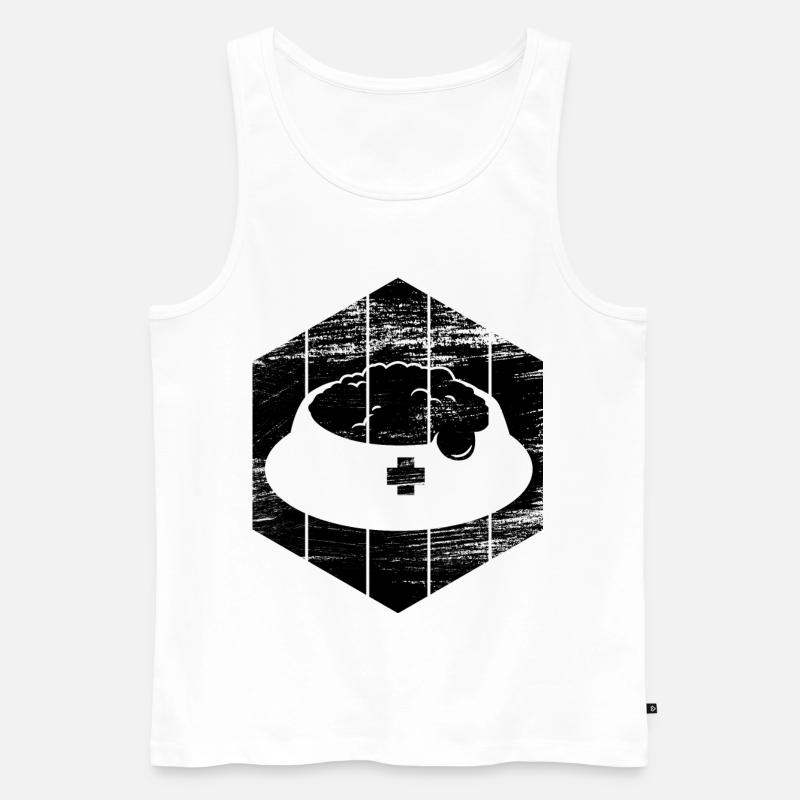 Heimtier - Männer Premium Bio Tank Top - Weiß