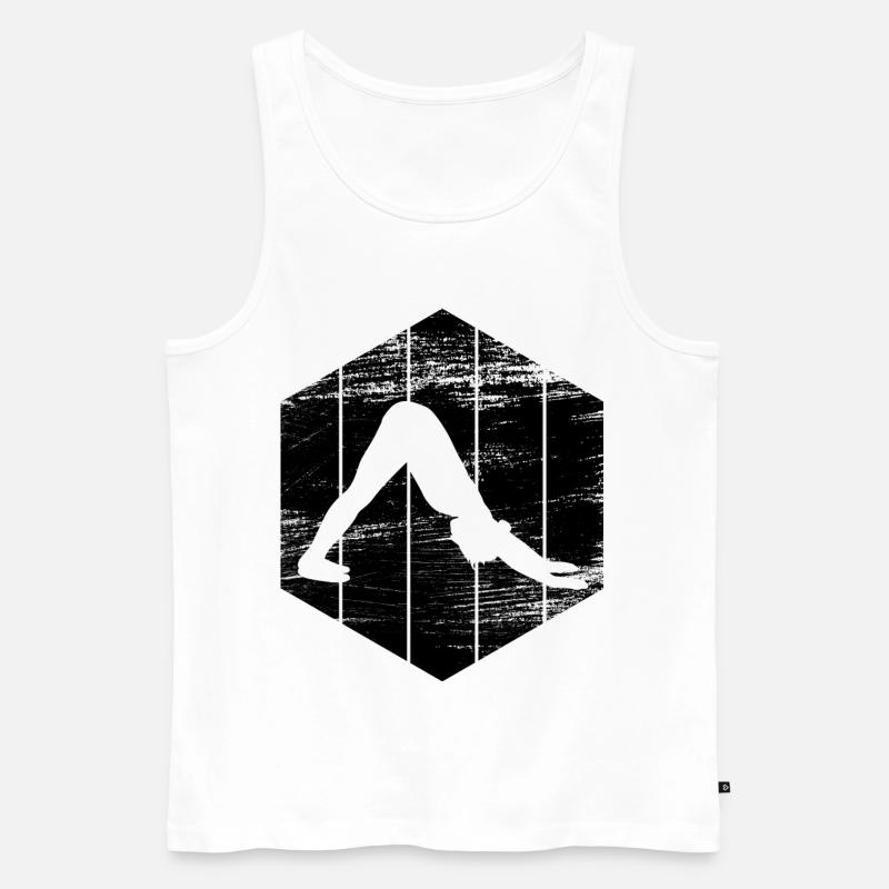 Yogini - Männer Premium Bio Tank Top - Weiß