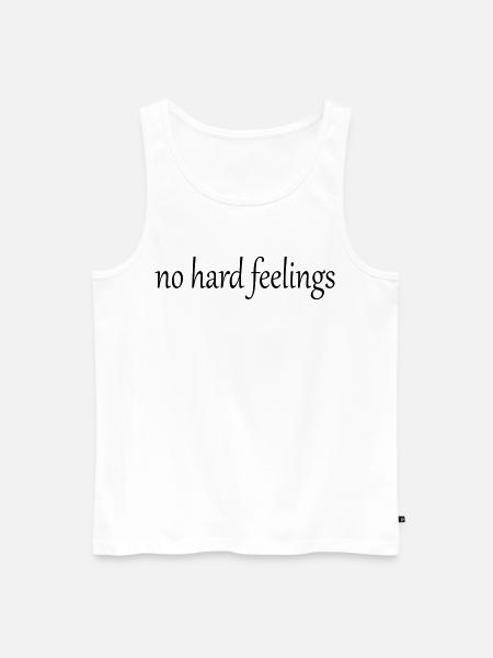 no hard feelings - Men's Premium Organic Tank Top - white