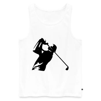 Glodist swing - Men's Premium Organic Tank Top - white - Front - AI Model Male 178 light (178cm)