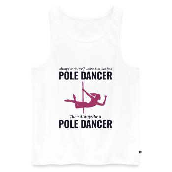 Pole Sport Dance Dancer Competition Acrobatics - Men's Premium Organic Tank Top - white - Front - Michal (187cm)