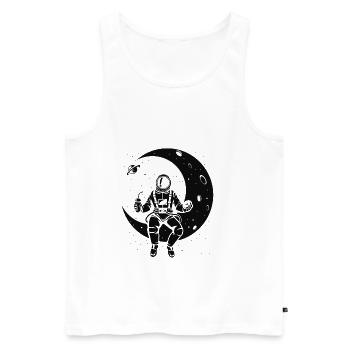 Take a break BK - Men's Premium Organic Tank Top - white - Front - AI Model Male 178 light (178cm)