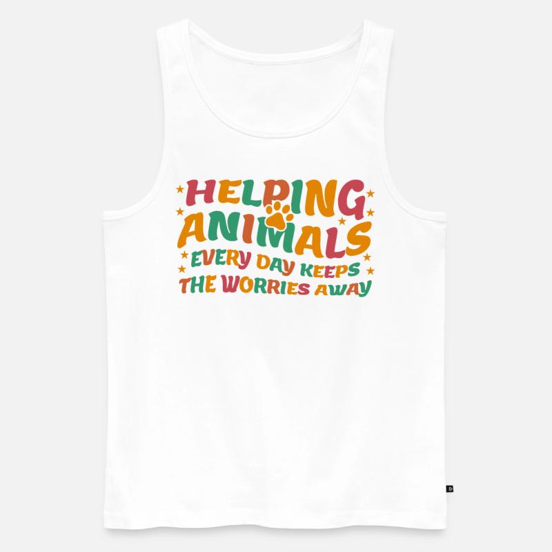 Veterinary Assistant Medicine - Männer Premium Bio Tank Top - Weiß