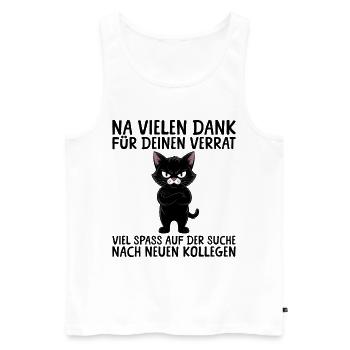 Jobwechsel Kollege Abschied Neuer Job - Männer Premium Bio Tank Top - Weiß - Vorne - Michal (187cm)
