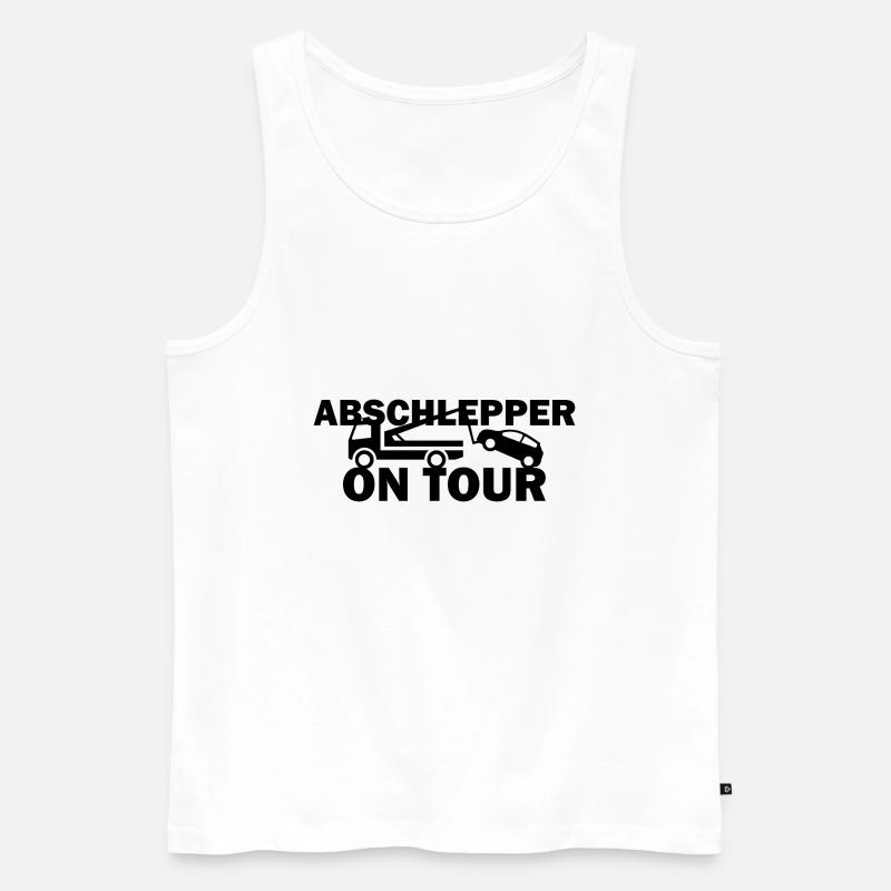 Abschlepper Abschleppdienst Pannenhilfe Beruf - Männer Premium Bio Tank Top - Weiß