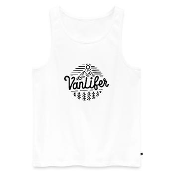 Vanlifer van life - Men's Premium Organic Tank Top - white - Front - Michal (187cm)