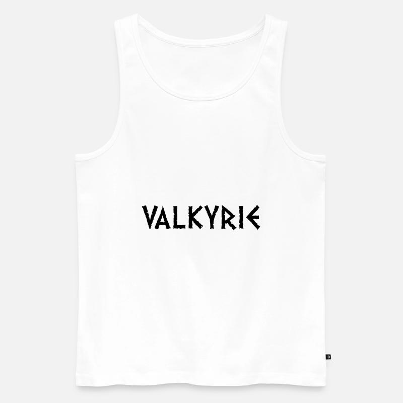 Valkyrie - Männer Premium Bio Tank Top - Weiß