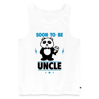 Bientôt oncle – Prêt pour la vie d’oncle ! - Débardeur bio Premium Homme - blanc - Devant - Michal (187cm)
