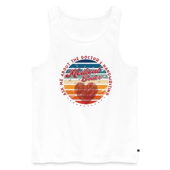 Medical Assistant - Medical Coder - Men's Premium Organic Tank Top - white - Front - AI Model Male 178 light (178cm)