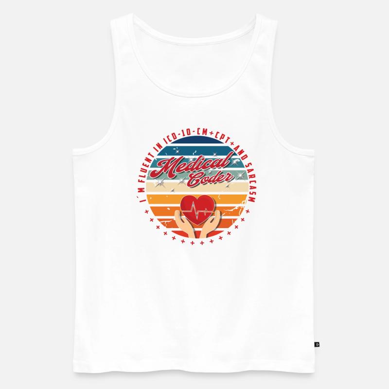 Medical Assistant - Medical Coder - Men's Premium Organic Tank Top - white