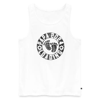 Father-to-be - Dad 2024 loading - Men's Premium Organic Tank Top - white - Front - Michal (187cm)