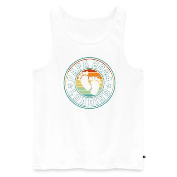 Father-to-be - Dad 2024 loading - Men's Premium Organic Tank Top - white - Front - Michal (187cm)