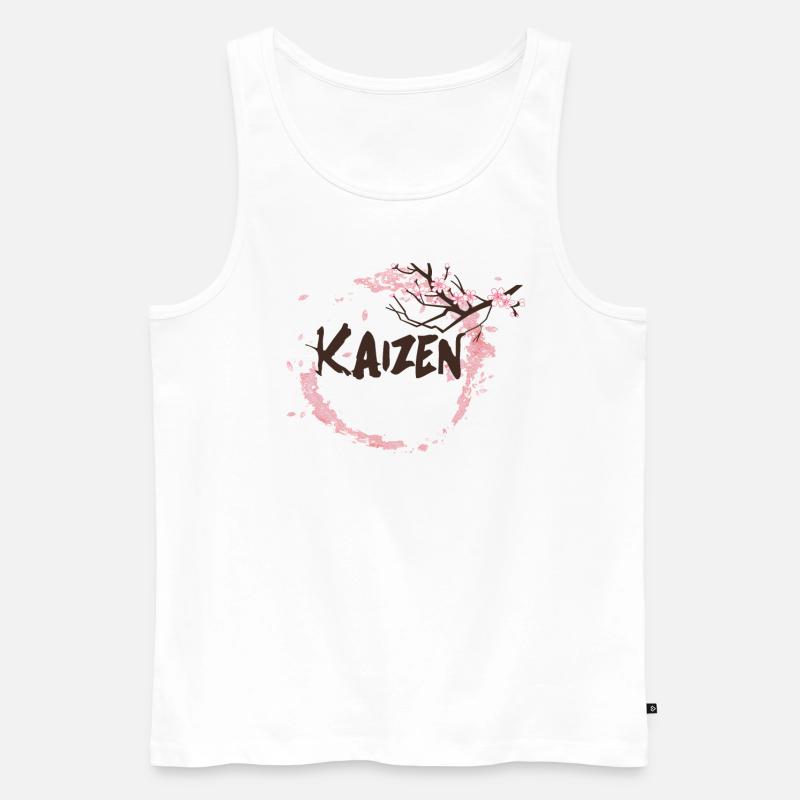 Hiragana Katakana Kaizen-methode Kaizen - Männer Premium Bio Tank Top - Weiß