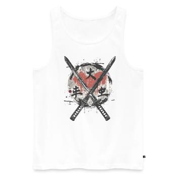 Arnis Eskrima Kali Fma - Männer Premium Bio Tank Top - Weiß - Vorne - AI Model Male 178 light (178cm)