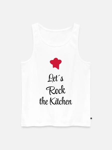 Let's rock the Kitchen - Men's Premium Organic Tank Top - white