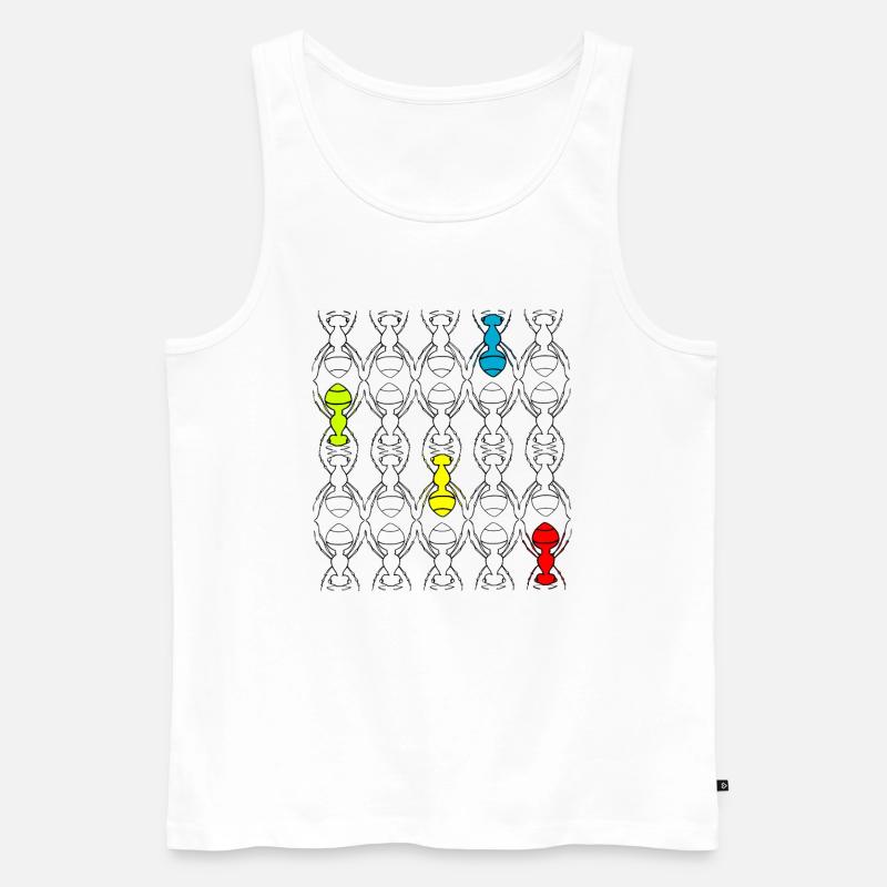 Ants - Männer Premium Bio Tank Top - Weiß