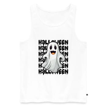 Design d’Halloween effrayant pour la prochaine fête - Débardeur bio Premium Homme - blanc - Devant - Michal (187cm)