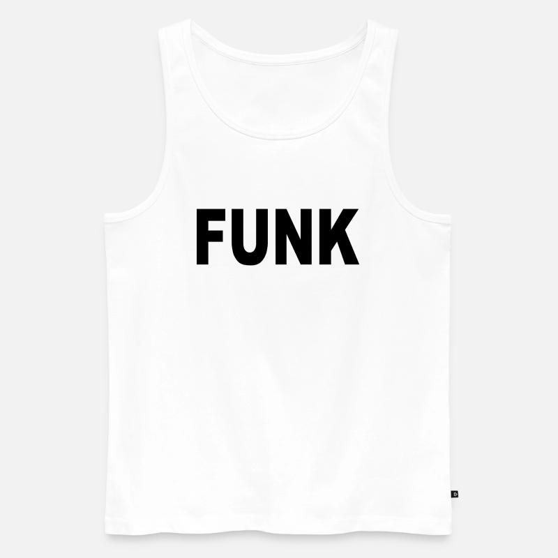 FUNK - Männer Premium Bio Tank Top - Weiß