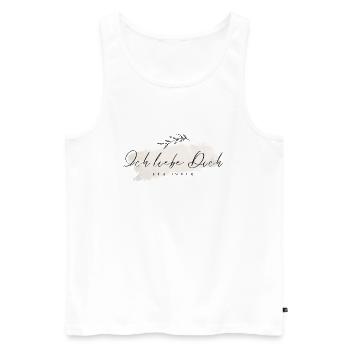I love you forever - Men's Premium Organic Tank Top - white - Front - AI Model Male 178 light (178cm)