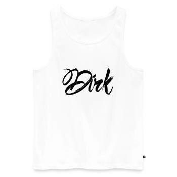 Poignard - Débardeur bio Premium Homme - blanc - Devant - AI Model Male 178 light (178cm)