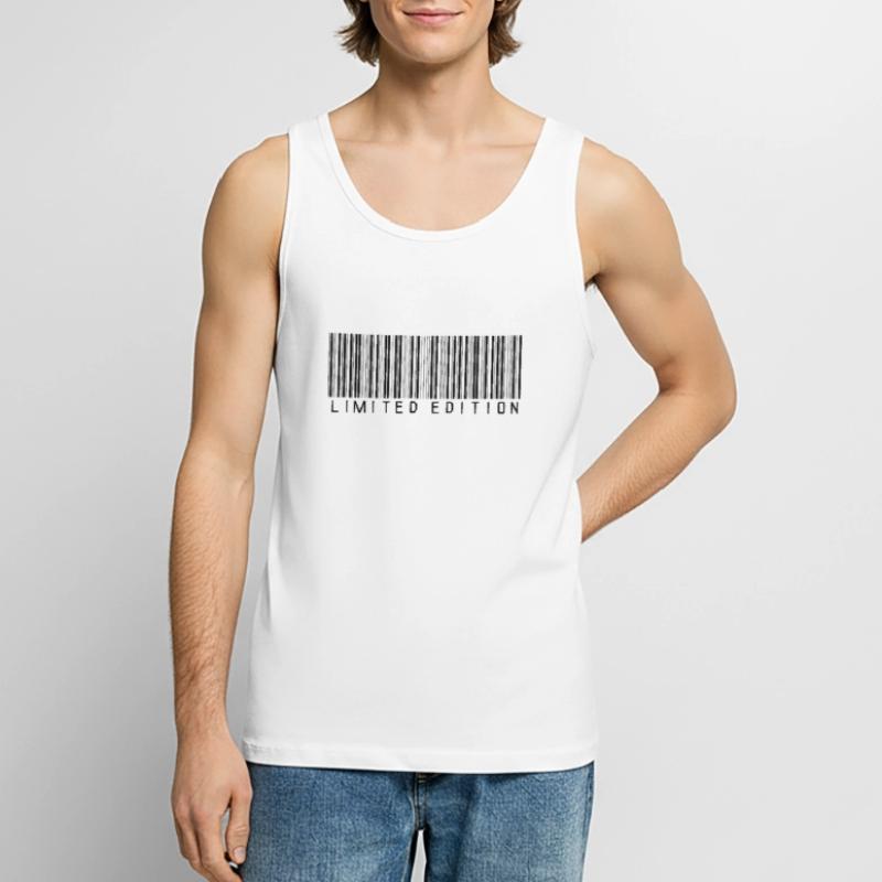 EDITION LIMITÉE - CODE-BARRES - STRICHCODE - SCANNER Débardeur bio Premium Homme