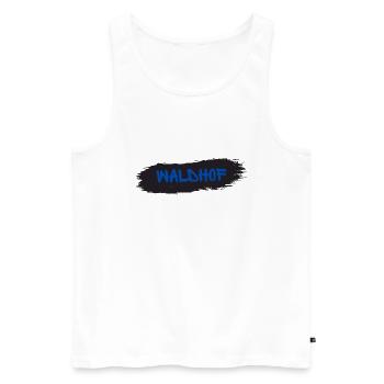 Waldhof Barackler - Männer Premium Bio Tank Top - Weiß - Vorne - AI Model Male 178 light (178cm)