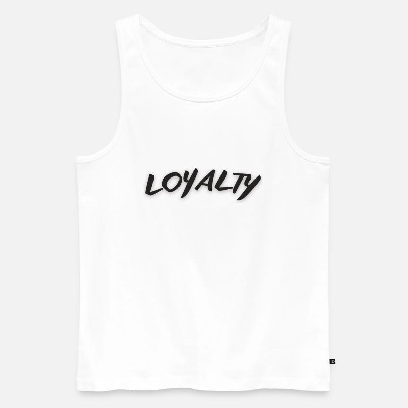 Loyalty - Männer Premium Bio Tank Top - Weiß