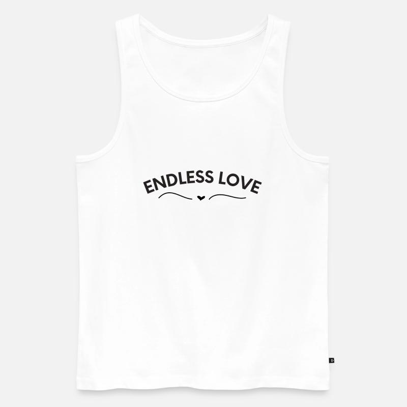 Endless love - Männer Premium Bio Tank Top - Weiß
